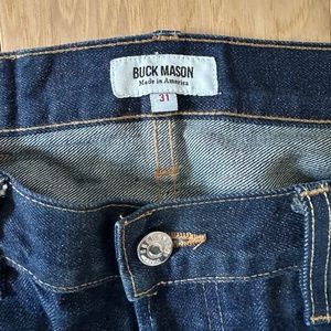 Buck Mason raw denim 31x30